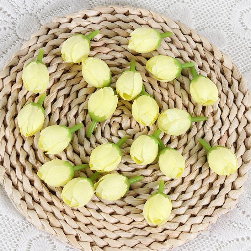Artificial Rose Silk Buds For Diy Wedding Bouquets Home Decor Craft Supplies