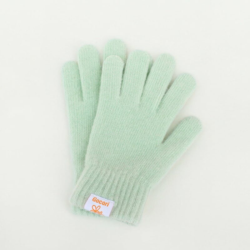 

GOCORI КОРОТКИЕ ВЯЗАНЫЕ ПЕРЧАТКИ - ДЫНЯ Вязаные перчатки Шерстяные перчатки FREE