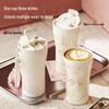 Vanow Begonia Flower 500ml Ceramic Insulated Travel Mug