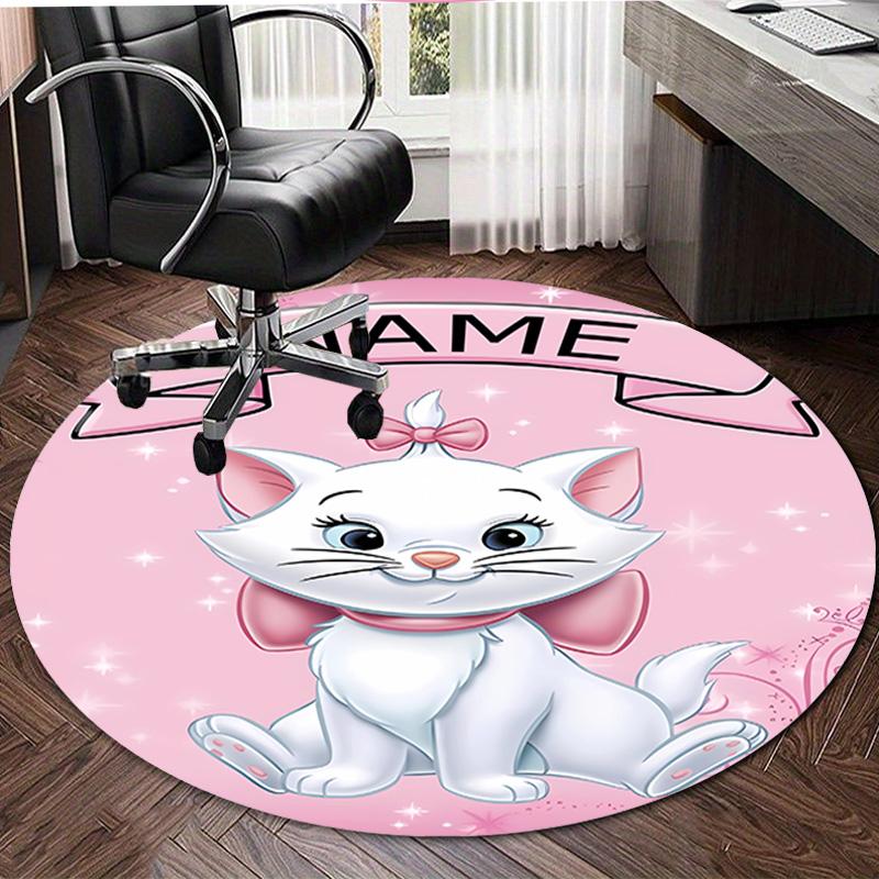 Personalized M-Marie Round Chair Office Rug - Perfect for Mat, Office Chair & More - Ideal Gift for Birthdays and Holidays