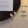 Women's Luxury Textured Metal Hoop Earrings - Versatile Niche Design