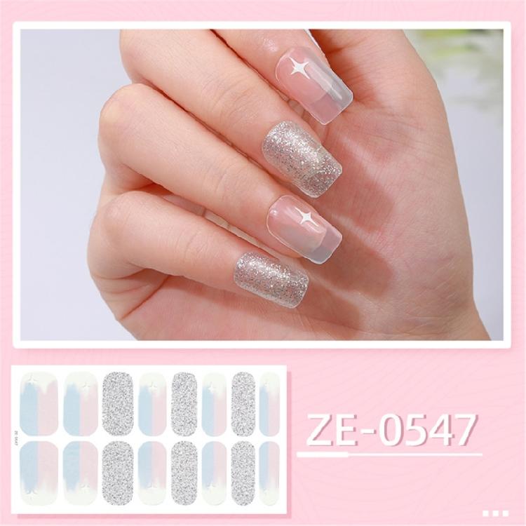 Self-Adhesive Nail Art Sticker DIY Nail Polish Stickers Waterproof Nail Wraps