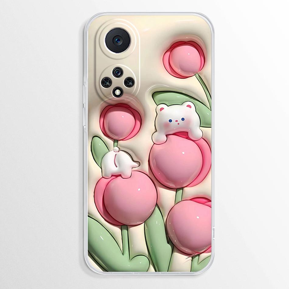 For Huawei Honor 50 Case Soft Silicone Fashion Marble Clear Cover For Honor 50 Honor50 Bumper NTH-NX9 Phone Case Honor 50 Fundas