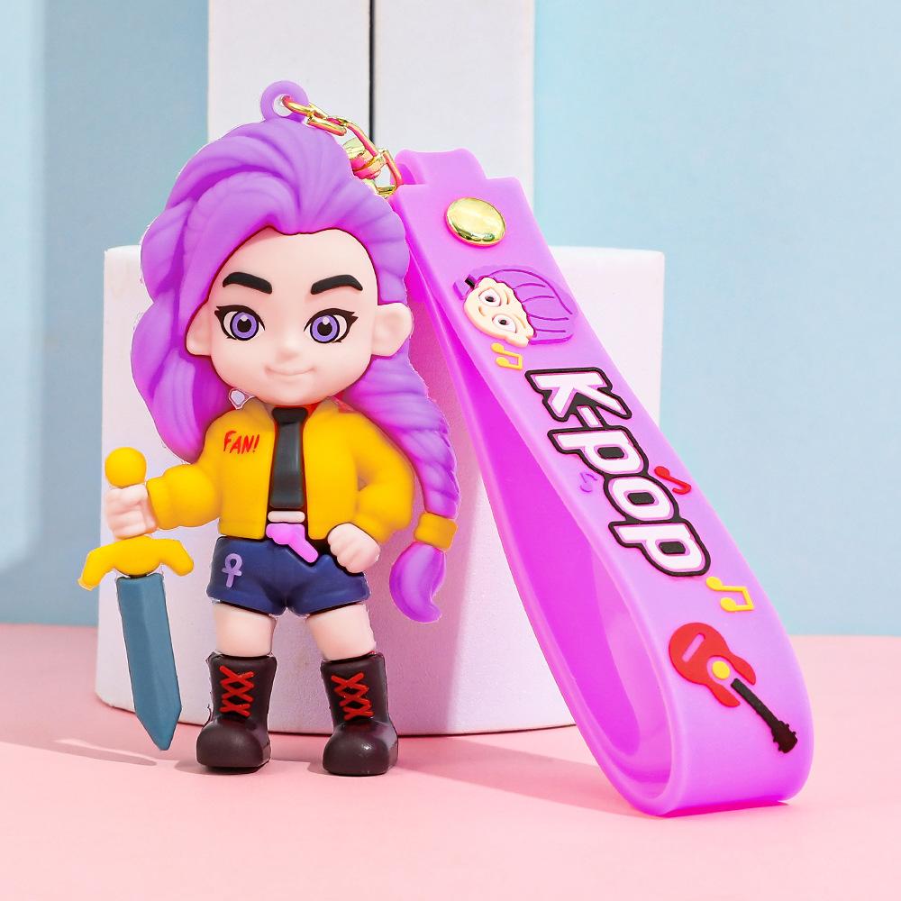 Keychain Anime Devil Hunter Pvc Schoolbag Pendant Keychain