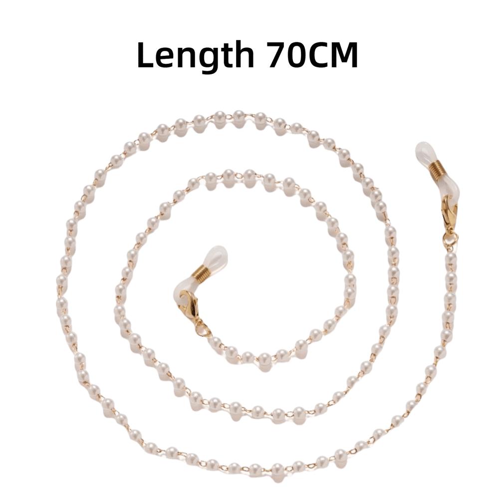 Fashion Pearl Glasses Chain Metal Anti-loss Sunglasses Lanyard Multi-purpose Neck Strap Cords For Women Glasses