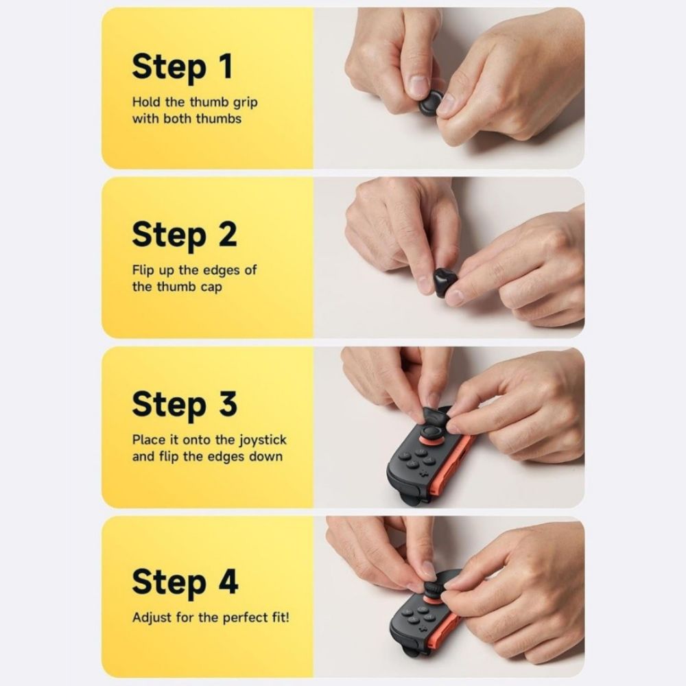 6pcs Soft Joystick Grip Cover Silicone Switch Accessories Thumb Grips Caps for Switch 2 Game Playing