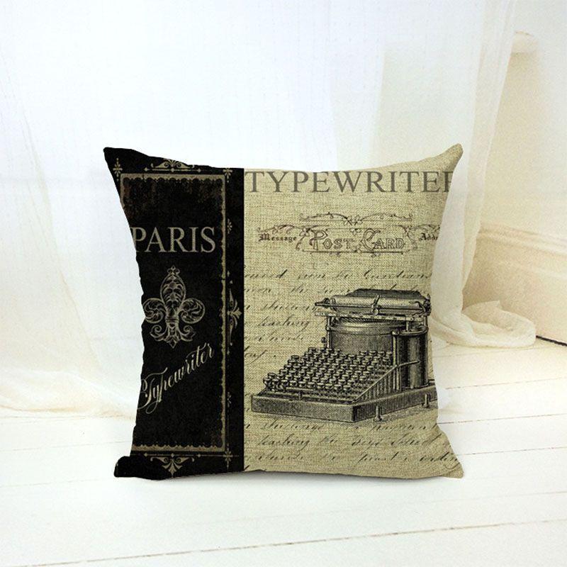 Premium Vintage Cotton Linen Throw Pillow Case Cushion Cover For Elegant Decor