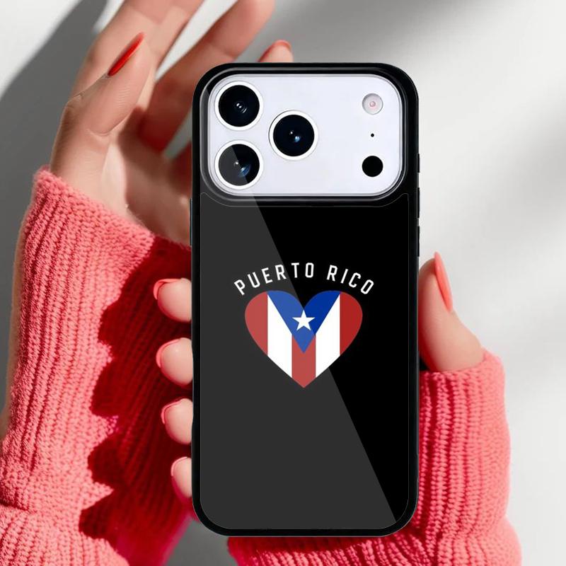 Puerto Rico Flag Phone Case for iPhone 17 Air 16e 15 14 13 Pro Max Back Cover for 12 11 Pro Coque