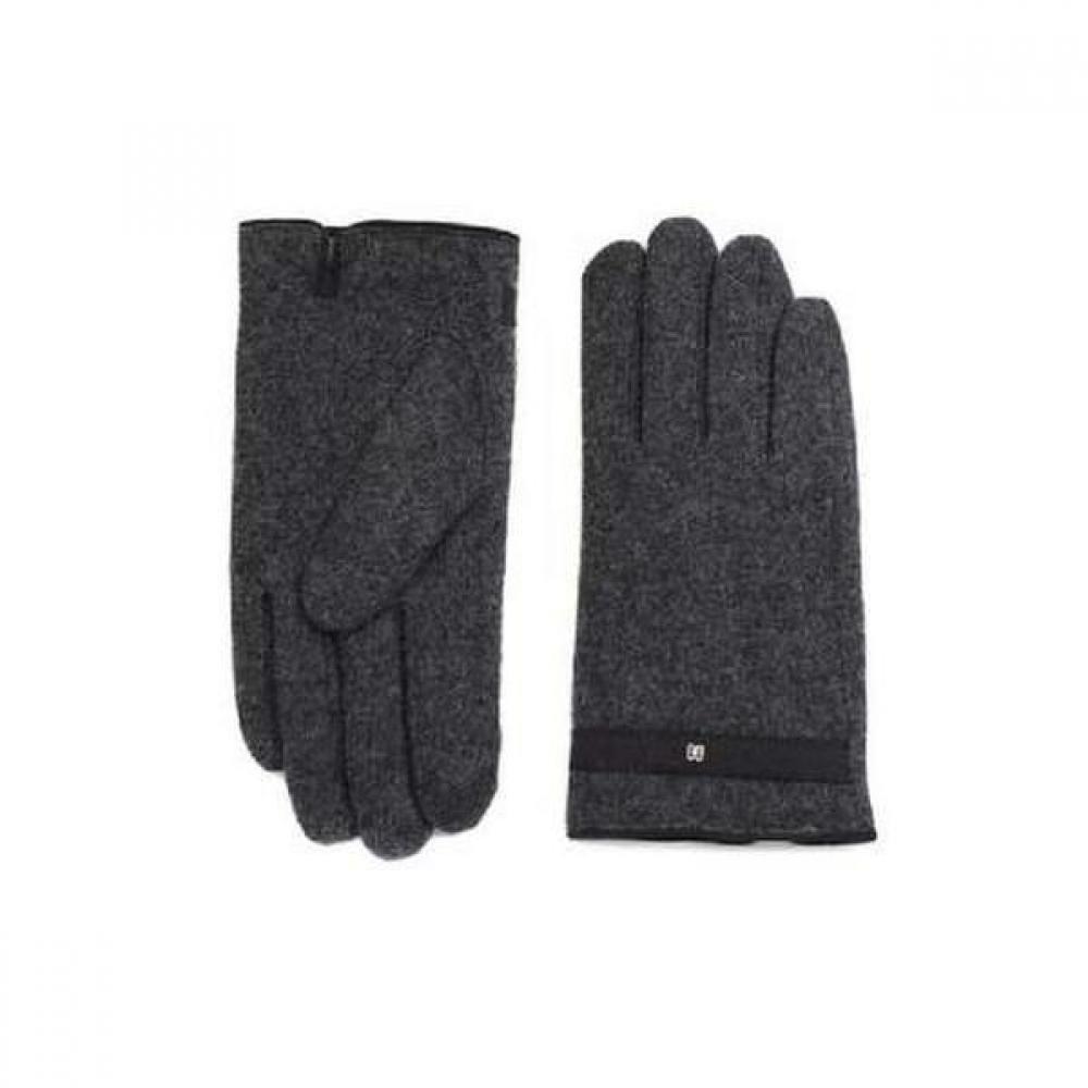 Daks Dark Grey Wool Dd Logo Smartphone Touch Gloves   Dcgv1f116g3 Single option