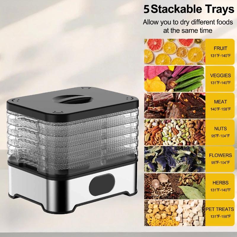 2025 Intelligent Large-Capacity Multifunctional Food Dehydrator for Fruits and Vegetables