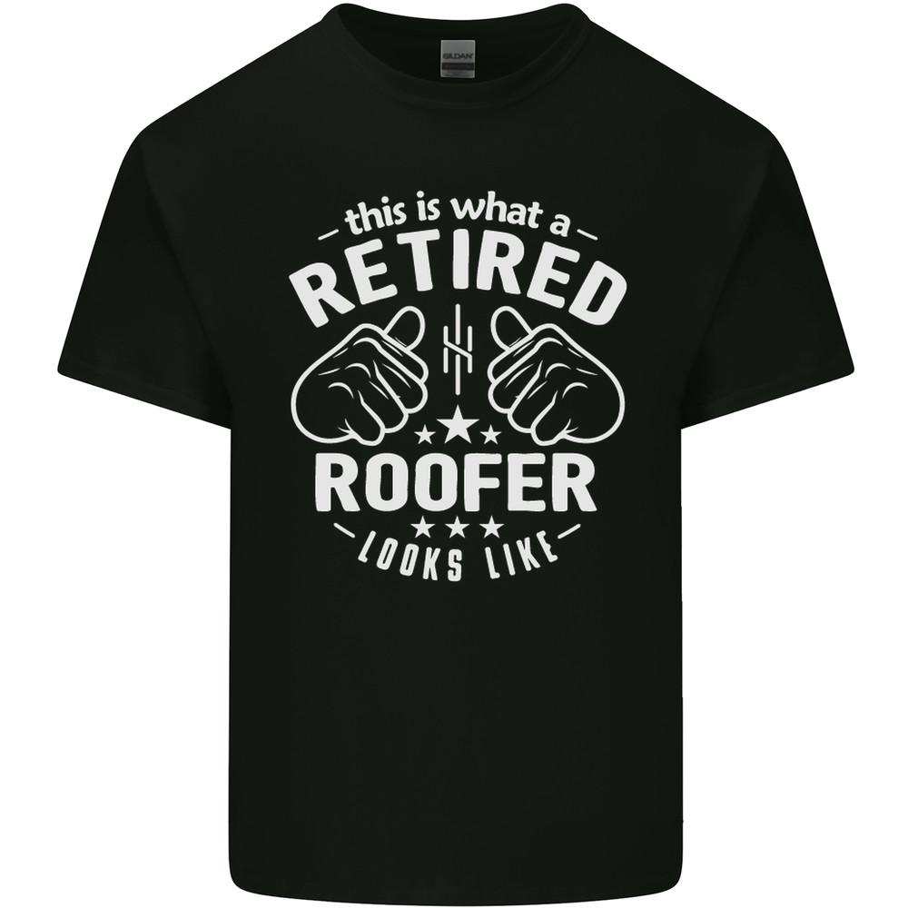 

This Is What a Retired Roofer Looks Like Mens Light Cotton T-Shirt 3XL