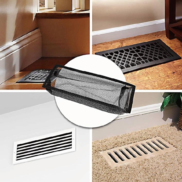 Air Vent Filter Mesh Catcher Kitchen Floor Register Trap Keeps Pet Hair Out Kitchen Bathroom Supplies