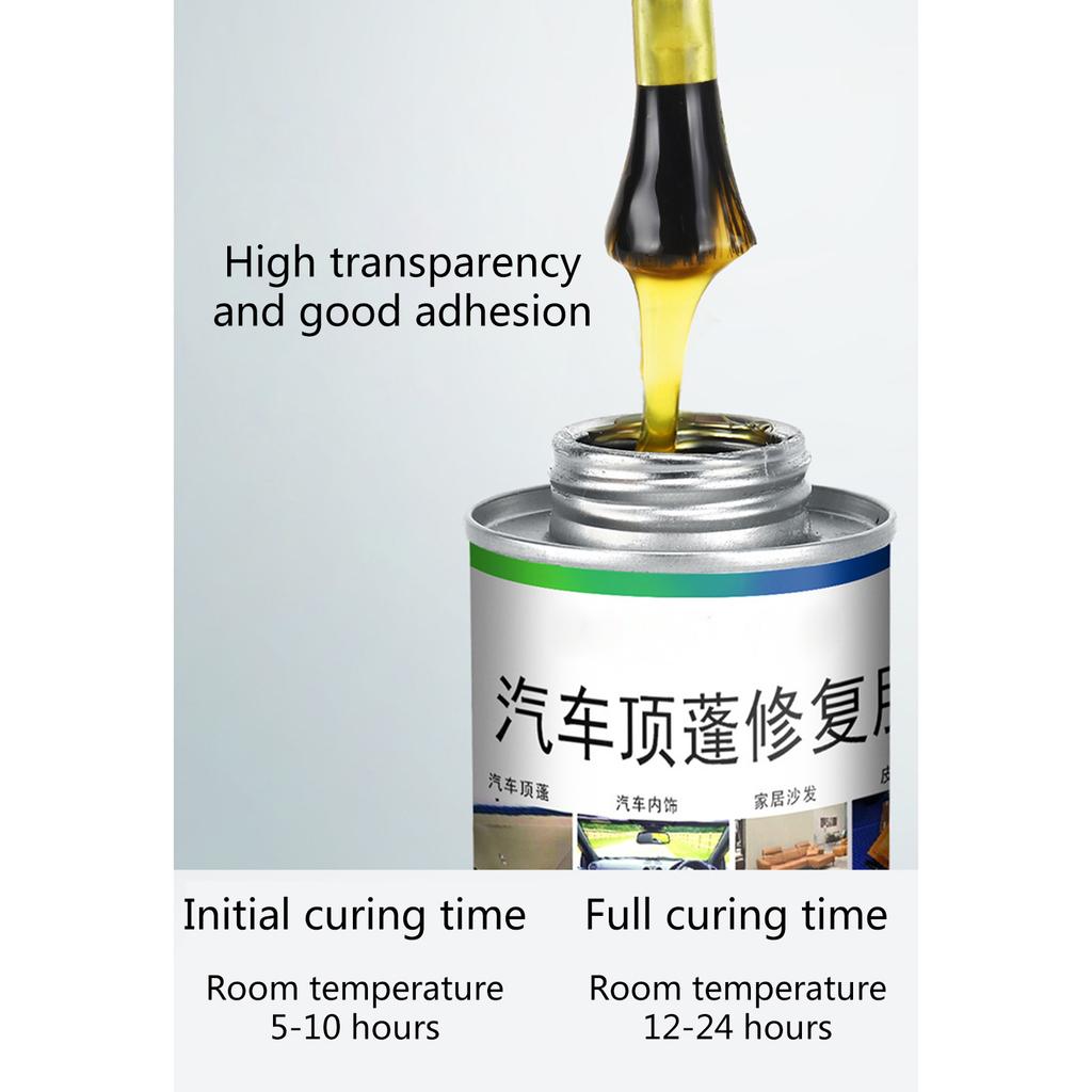 100ml 3.38oz Car Roof Headliner Quick Repair Glue Liner Repair Adhesive Multifunction Car Inside Roof Repair Liquid Glue