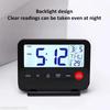 Digital Travel Alarm Clock Foldable - with Calendar Backlight Snooze Temperature LCD Thermometer
