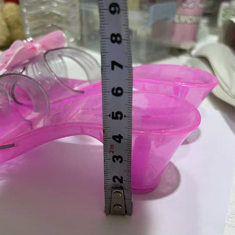 1 Pair High Heels Pretend Play House Games Girl Princess  Shoes Cosplay Prop For Stage Masquerade Special Occasion Decor