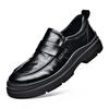 New wedding groom leather shoes leather shoes men's first layer cowhide British business dress casual men
