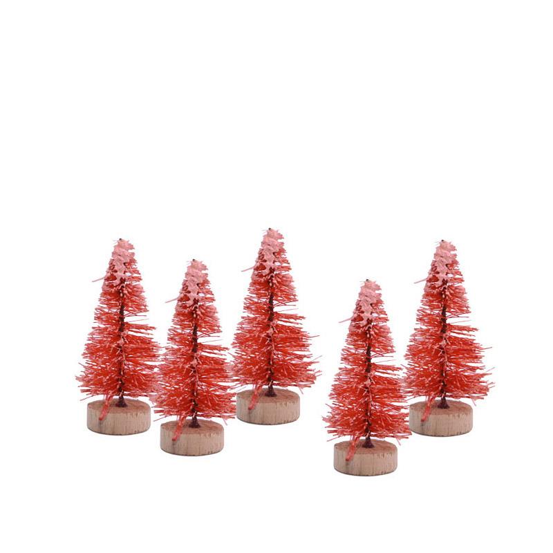 

30PCS Small Artificial Pine Tree Red and Green Pine Tree Mini Christmas Tree Christmas Party Decoration Table Decoration 1PC червоний