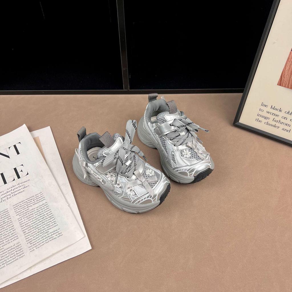 Girls' 2026 Spring/Autumn Breathable Mesh Running Shoes - Toddler Sports Sneakers for Baby Girls