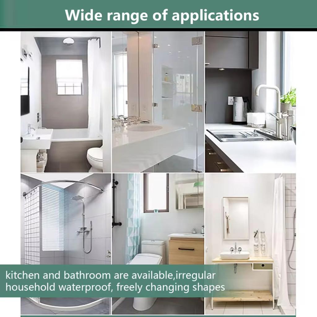 Duschbarriär Vattenhållande List Stoppare Tröskel Vattenavvisare Hopfällbar Duschtröskel 2m Diskbänk Hushållsregler Vattentät