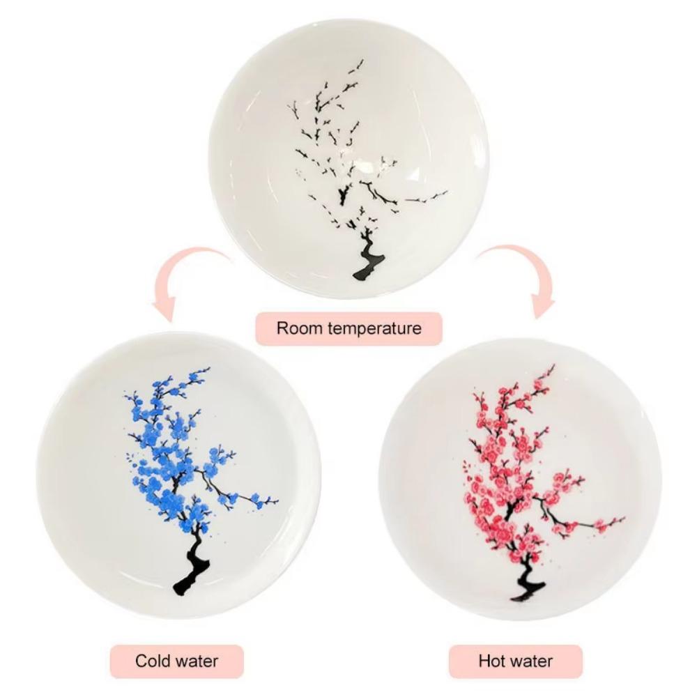 Creative Magic Sakura Cup Cold/Hot Water Discoloration Cold/Hot Water Bowl  Milk Tea