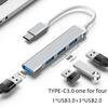 USB 3.0 Multi-Interface-Splitter-Adapter für Laptops mit Typ-C-Anschluss
