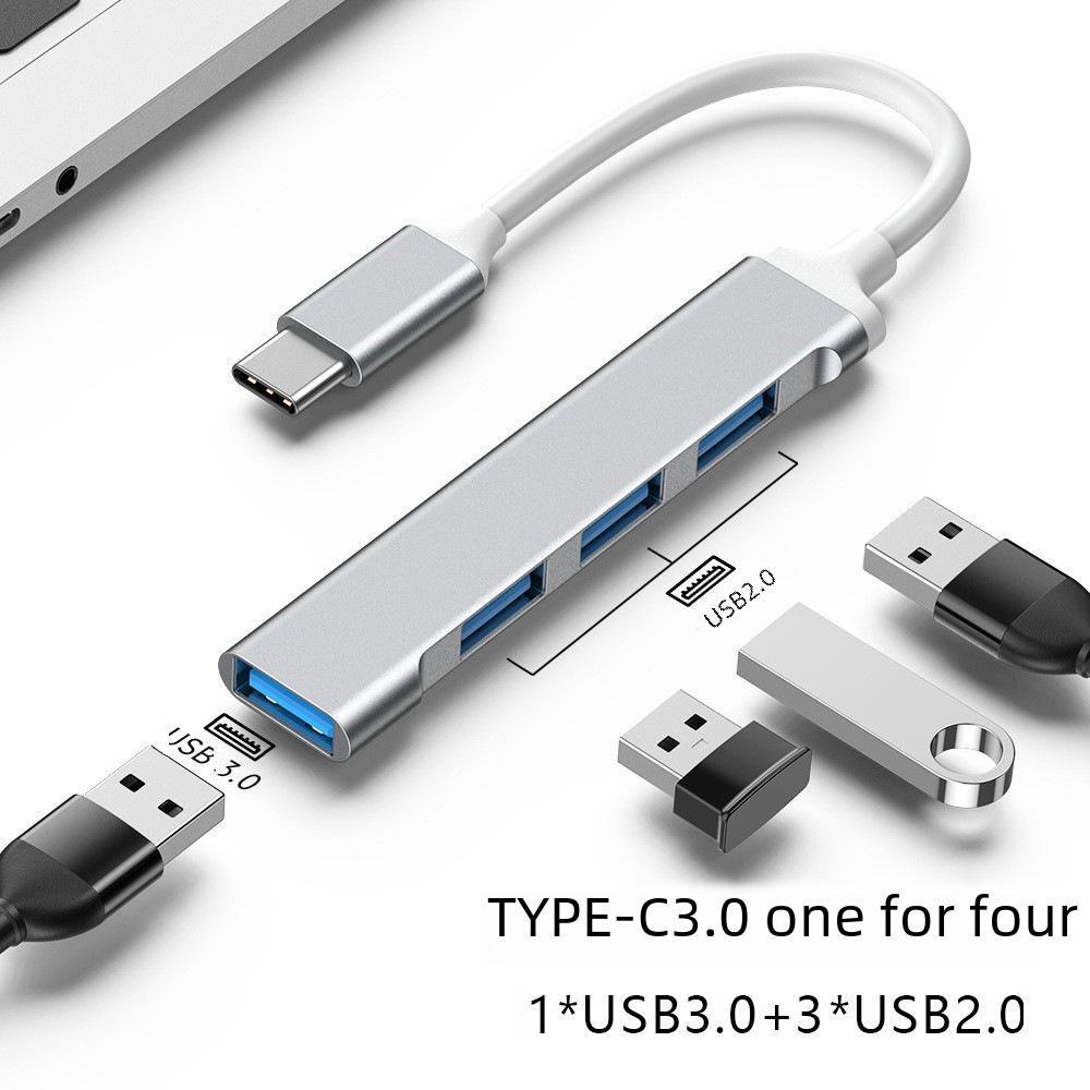 USB 3.0 Multi-Interface-Splitter-Adapter für Laptops mit Typ-C-Anschluss