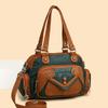 A Middle-aged Woman's Crossbody Bag, A Mother's Bag, A Soft Leather Fashionable Hand-held Shoulder Bag