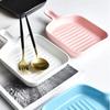 Nordic Matte Square Ceramic Baking Tray Domestic Baked Rice Bowl Microwave Oven Baking Dish Tableware Dinner Plate
