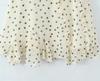 2025 Autumn/Winter European & American Ruffle Polka Dot Maxi Skirt for Women
