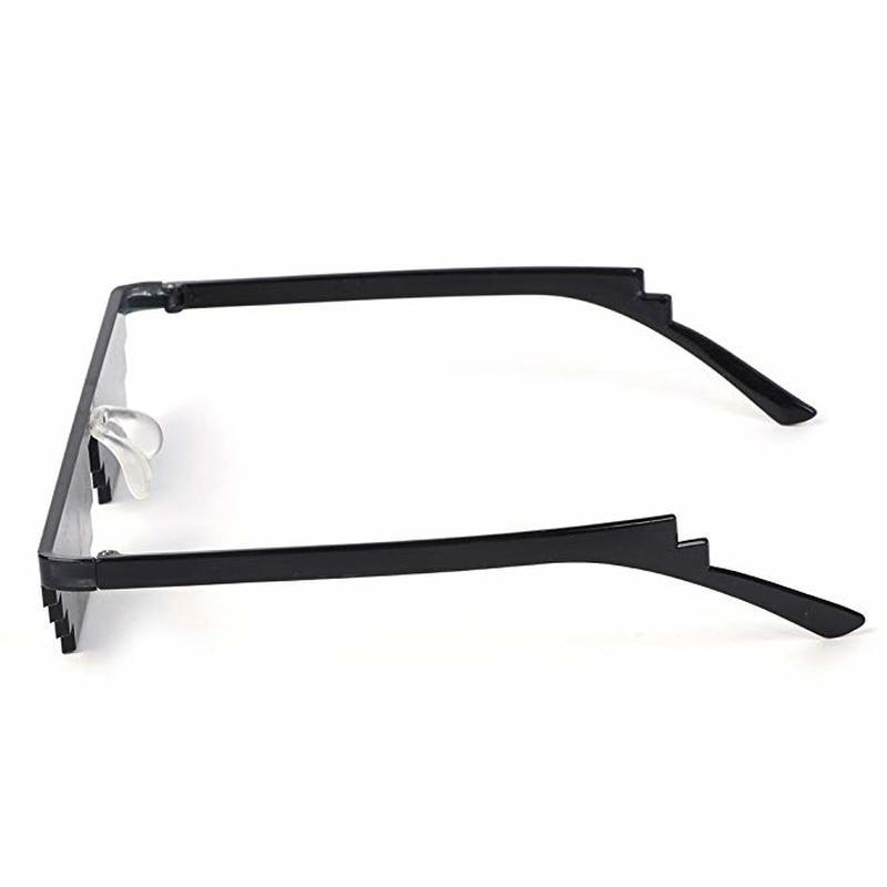 Neue Kreative 8-Bit Thug Life Sonnenbrille Pixelige Herren Damen Party Brille Mosaik UV400 Vintage Brillen Angler Sonnenbrillen