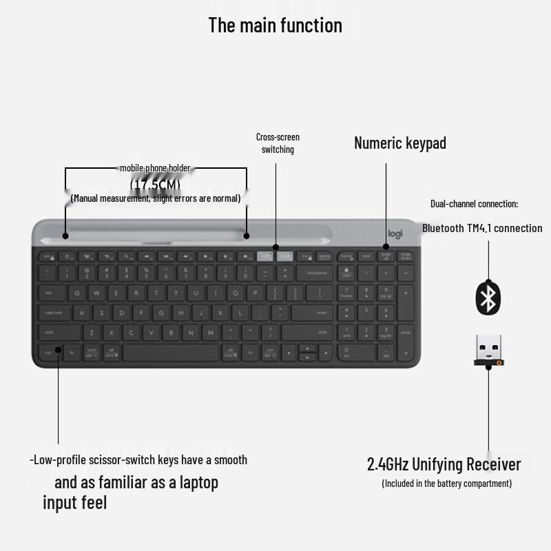 Logitech K580+M330 Wireless Bluetooth Dual-Mode Keyboard & Mouse Combo