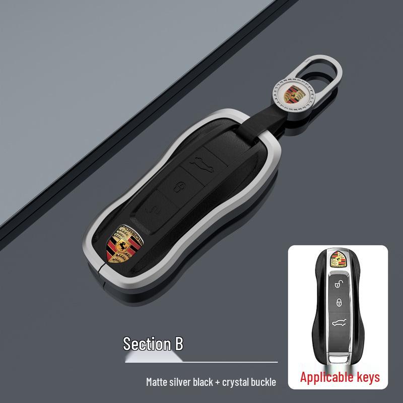 Porsche Key Case for Panamera, Macan, Cayenne, Taycan, 718, 911