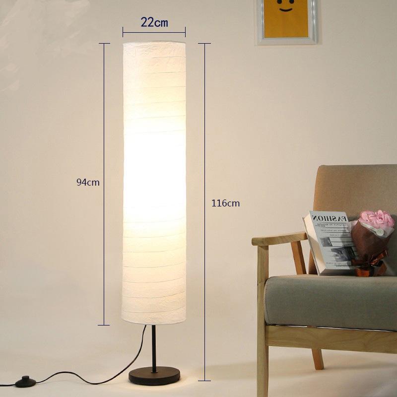 Nordic Japanese Warm Modern Floor Lamp for Bedroom, Study, or Living Room
