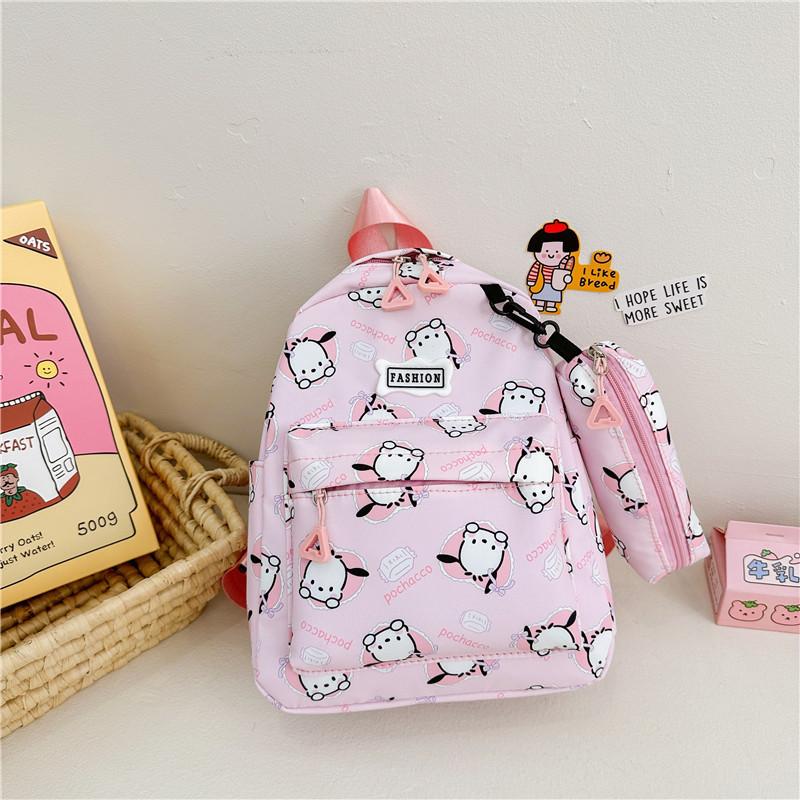 Adorable Cartoon Nylon Backpack For Kids School Or Outdoor Activities Unisex