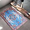 Vintage Style Blue and Red Persian-Inspired Decorative Area Carpet Suitable for use as an anti-slip for living room bedroom sofas