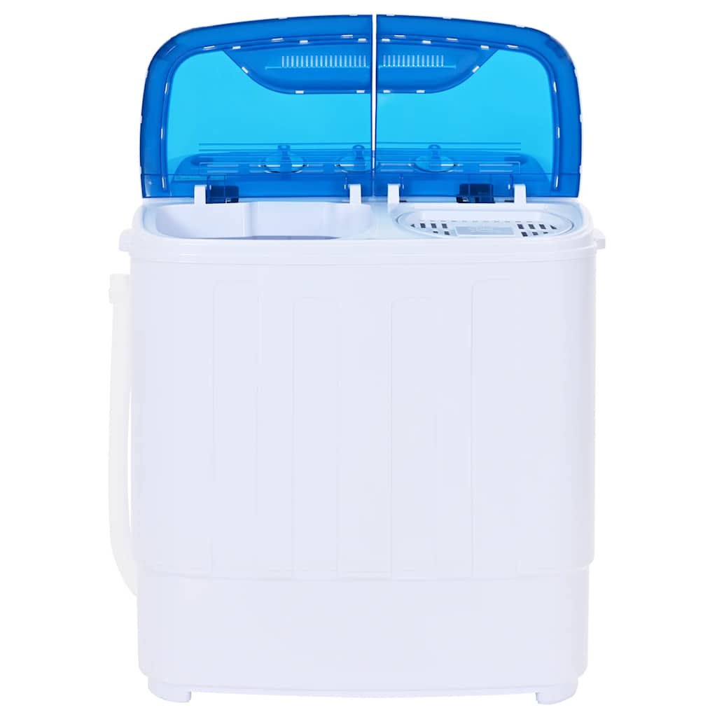 Sıkma Kurutuculu ve 2 Bölmeli Mini Çamaşır Makinesi 5,6 kg