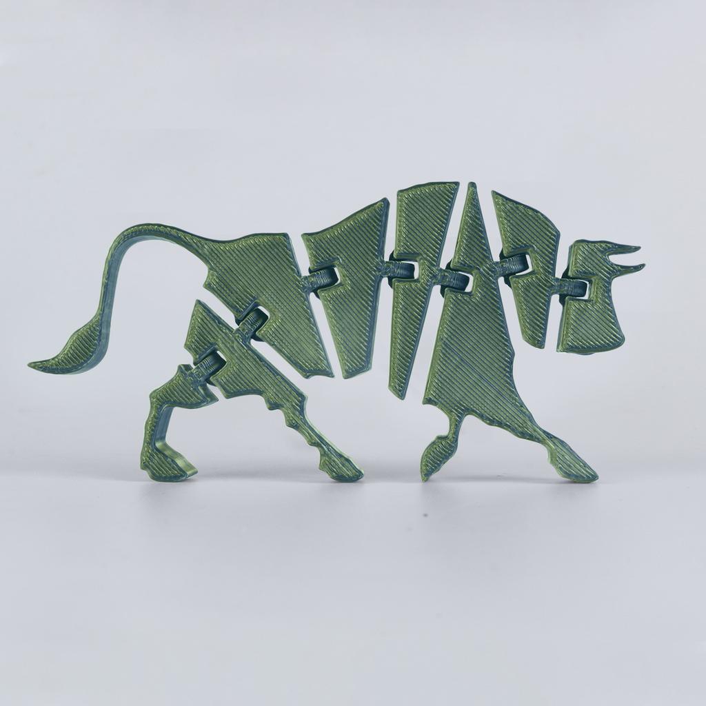 3D Printing Cattle 3D Printing Articulatedworm Toy Adult Children's Toy Mysterious Cattle Toy