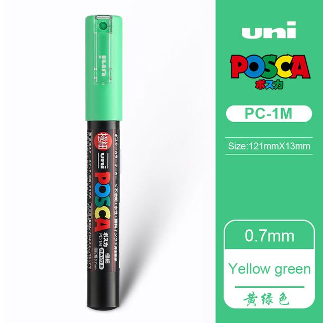 Uni POSCA Marker Farbstift, 39 Farben PC-5M/44 PC-3M/36 PC-1M, Acryl Steinmalerei Zeichnen Graffitti Marker Kunstbedarf