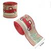 2m Linen Christmas Ribbon Snowman Christmas Trees Rattan Garland Decoration Silk Ribbon Party Arrange Supplies Gift Streamers