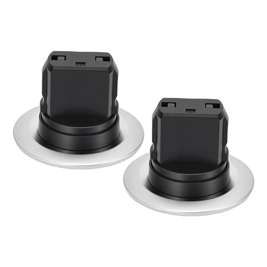 2pcs Engine Push Start Button, Silver Color Replacement Keyless Go Start Stop Pushbutton with Easy Installation, for Vehicle Part Number 2215450714