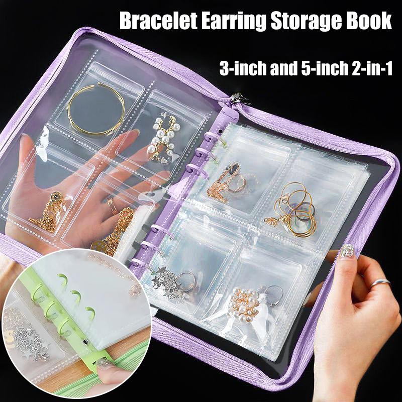 1 Set Candy Colors Convenient Large Capacity Photo Album Includes Sealed Bag Portable Multiple Sizes Multi-Function 25.3x18.5cm