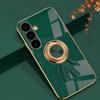 For Samsung Galaxy S24+ Case with Astronaut Ring Kickstand 6D Electroplating TPU Phone Cover