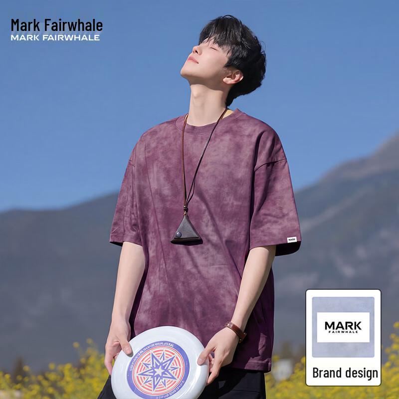 

Мужская футболка с коротким рукавом Mark Fairwhale, окрашенная в стиле тай-дай, из чистого хлопка M