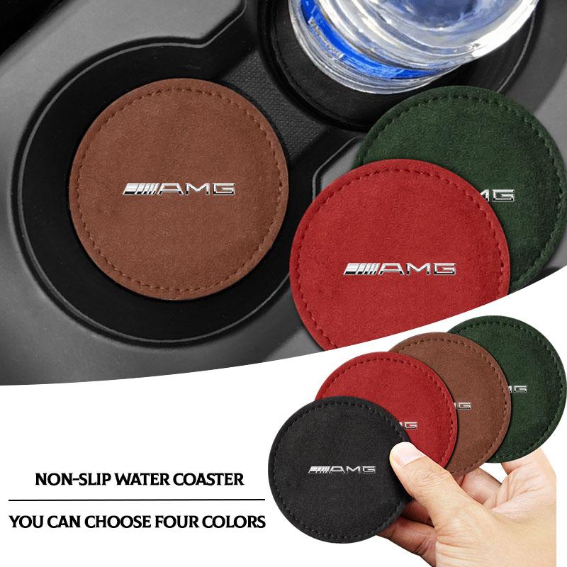

Накладка на подстаканник из ПУ кожи, нескользящий коврик-подставка для Mercedes Benz AMG GLE GLS GLC CLA GLB ML C500 C200 C300 W204 W206 W205 W212 W203 1pcs зелёный