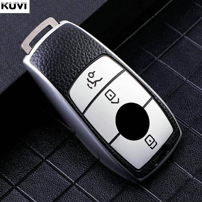 

Leather Tpu Car Remote Key Case Cover Shell For Mercedes Benz A C E S G Class Glc Cle Cla Glb Gls W177 W205 W213 W222 X167 Amg