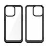 Wzmocnione etui z elastyczną ramką do iPhone 15 Pro Outer Space - czarne