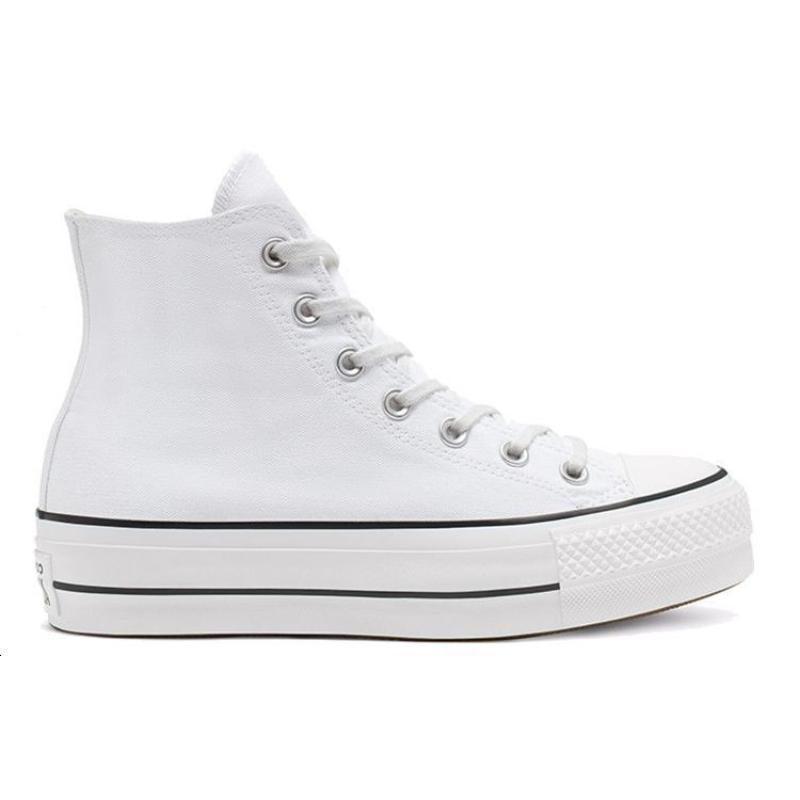 Converse All Star Lift Muffin-Sole Casual High Top Canvas Women's Pure White