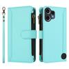 For Nothing CMF Phone 2 Pro Leather Case 9 Card Slots Zipper Wallet Stand Phone Cover with Wrist Strap