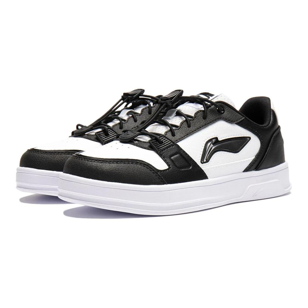 Li Ning Youth Feng Ran V2 Sports Trend Low-Top Kids Skate Shoes Kids Skate Shoes White Black YKCU034-7