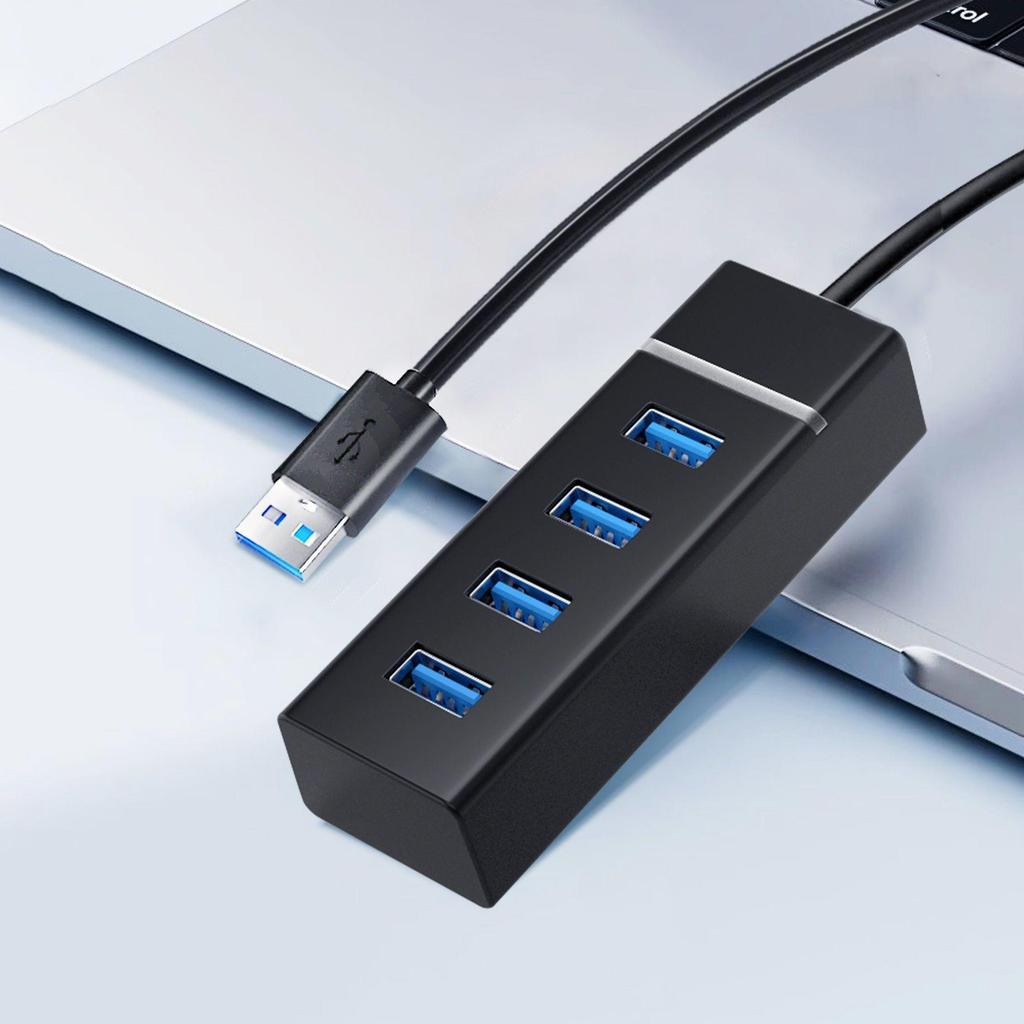USB 3.0 High-Speed Multi-Port Hub with Vertical Extension for Laptops and Desktops.